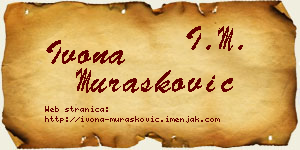 Ivona Murašković vizit kartica